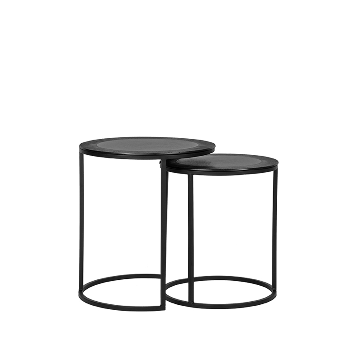 Salontafel Set Pair - Noir - Métal - Modern - LABEL51