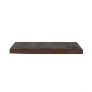 Restaurant Bartafel Blad Vierkant Straight Edge 120x70 Cm Espresso Voorkant