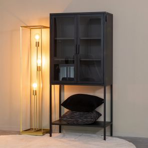 Vitrinekast Level Zwart 1