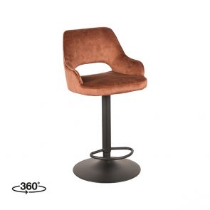 Tabouret de Bar Fer 45x47x92-113 cm