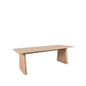 Eettafel Jule 210x100x75 cm Naturel Eikenhout Perspectief