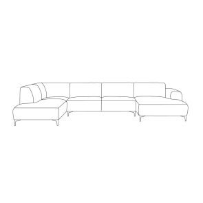 Bank Merido U-vorm Links