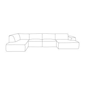 Bank Verona U-vorm Links