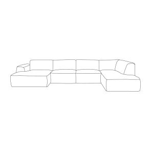 Bank Verona U-vorm Rechts