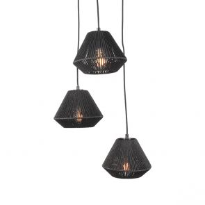 Hanglamp Ibiza Diamond 3-Lichts 30x30x150 cm