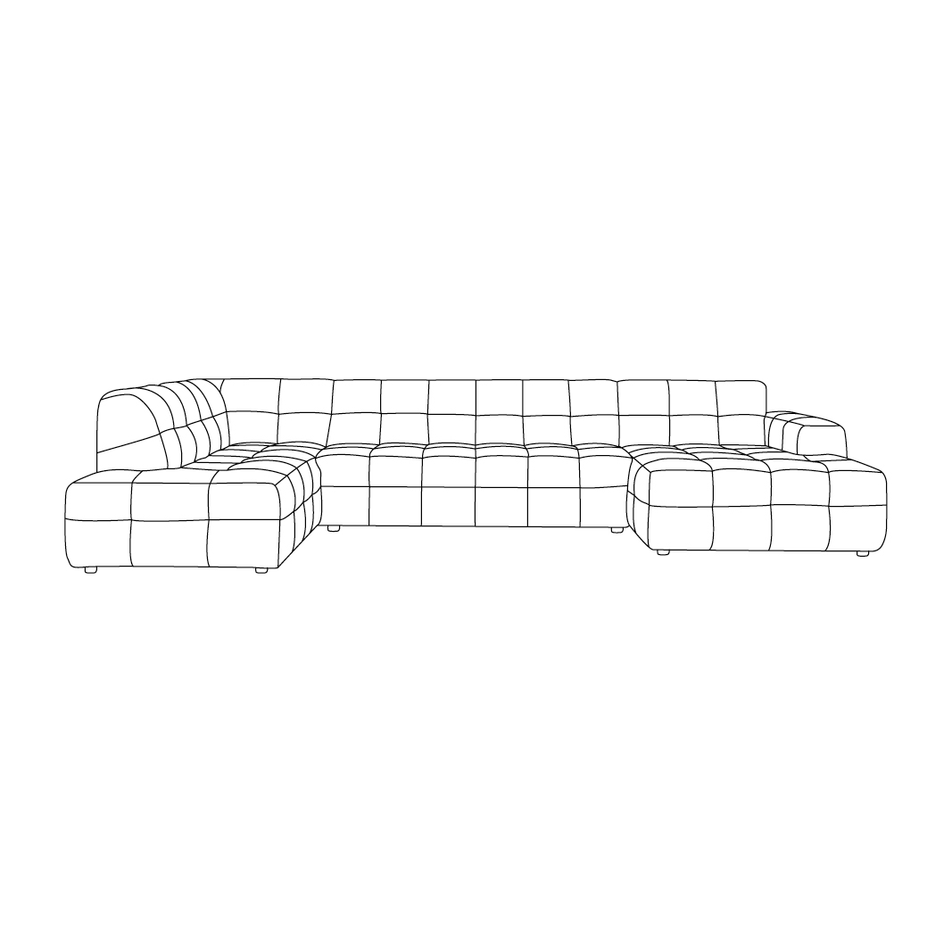 Canapés I_Lorenzo - Royal Boucle Natural 110 - Naturel - Boucle - LABEL51