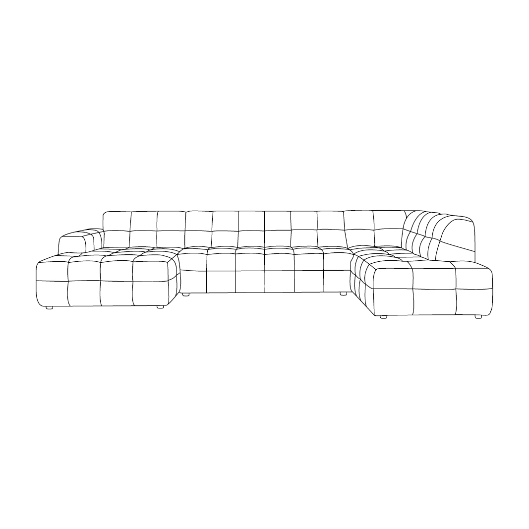 Canapés I_Lorenzo - Royal Boucle Natural 110 - Naturel - Boucle - LABEL51