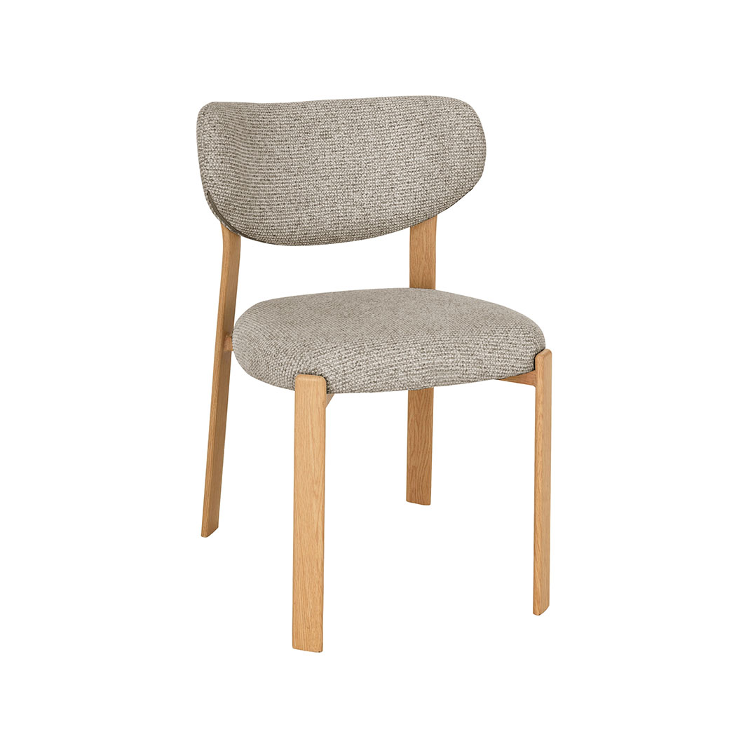 Chaises de salle à manger I_Mika - Beige - Creme - Geweven - LABEL51