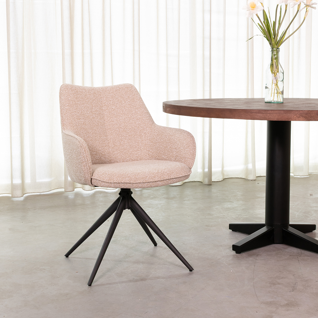 Chaises de salle à manger I_Sawa - Naturel - Boucle - LABEL51