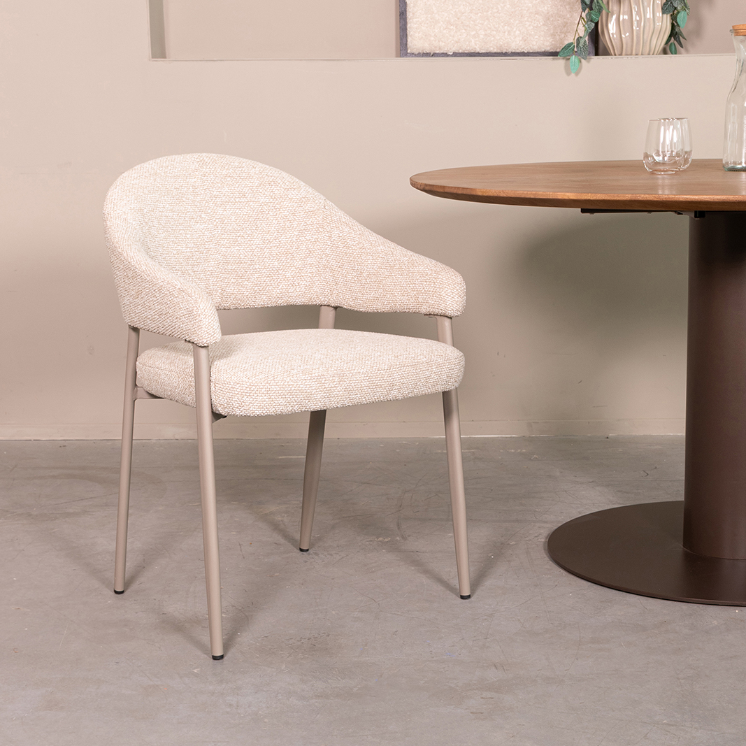Chaises de salle à manger I_Sora - Naturel - Boucle - LABEL51