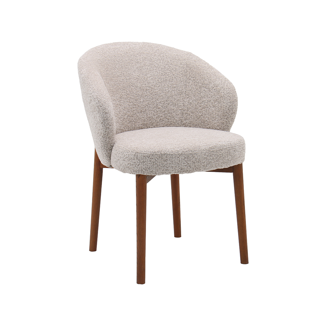 Chaises de salle à manger I_Sakiko - Beige - Creme - Geweven - LABEL51