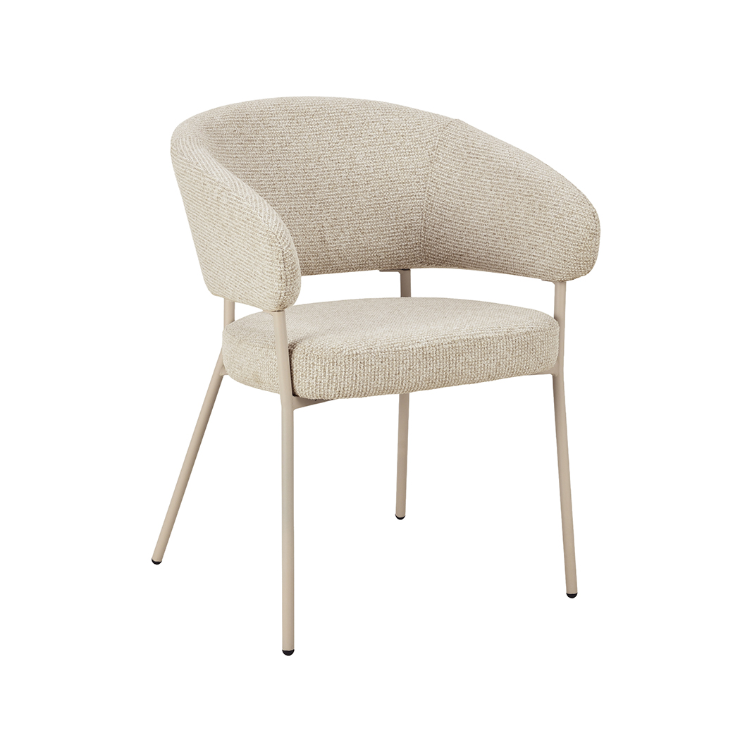 Chaises de salle à manger I_Takumi - Beige - Creme - Geweven - LABEL51