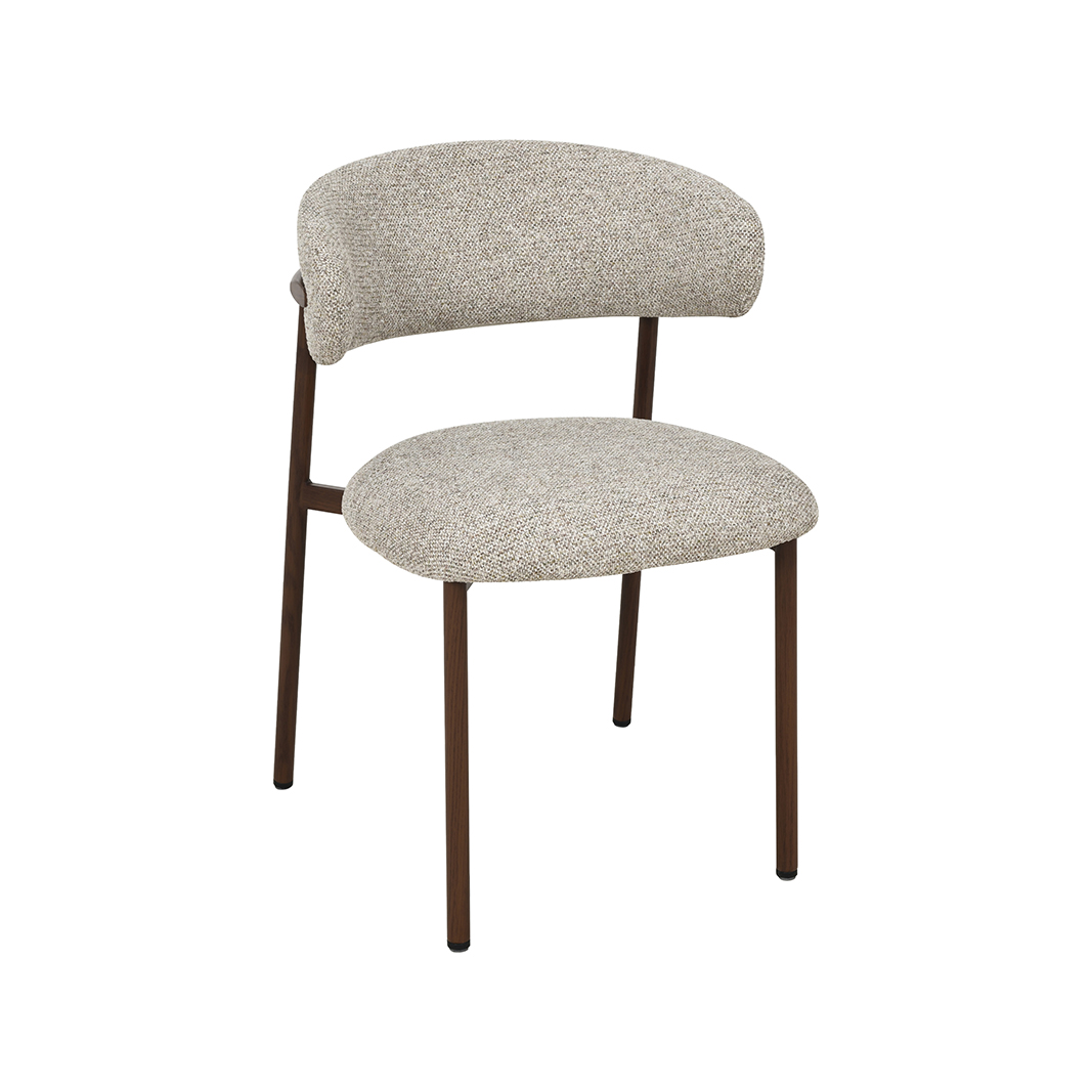Chaises de salle à manger I_Kaito - Beige - Creme - Geweven - LABEL51