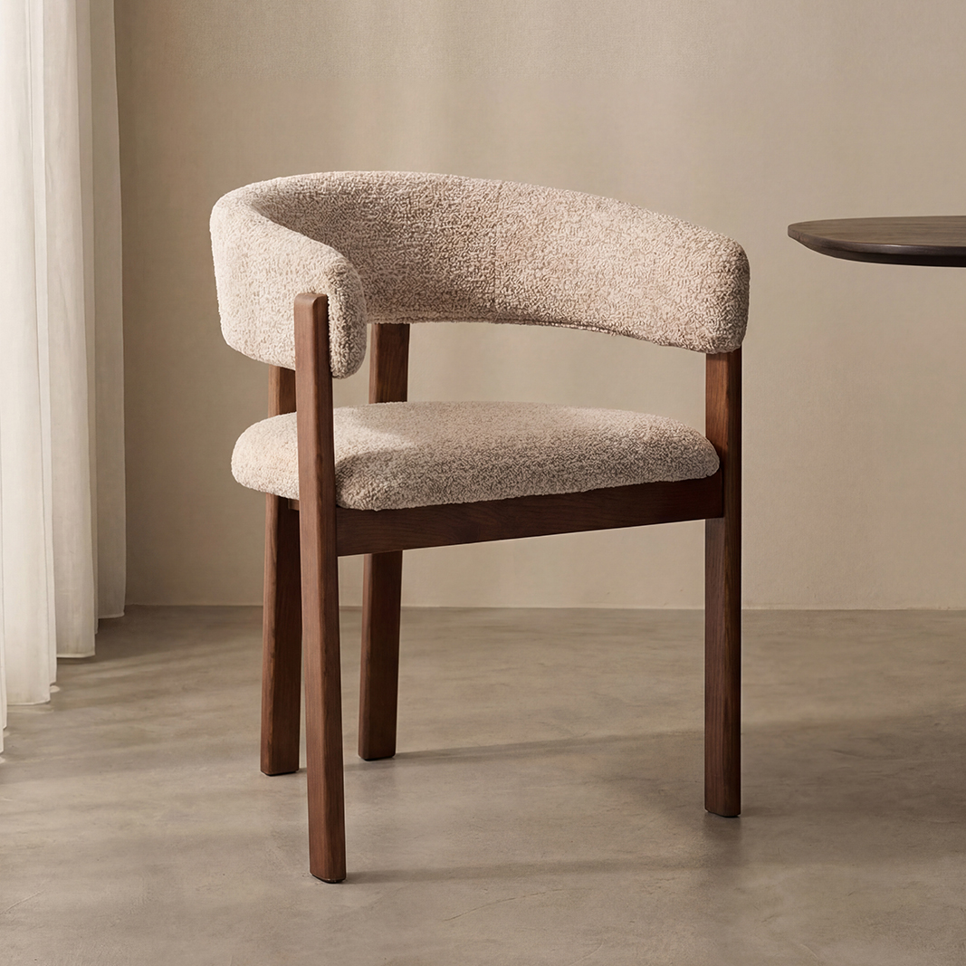 Chaises de salle à manger I_Osaka - Beige - Creme - Geweven - LABEL51