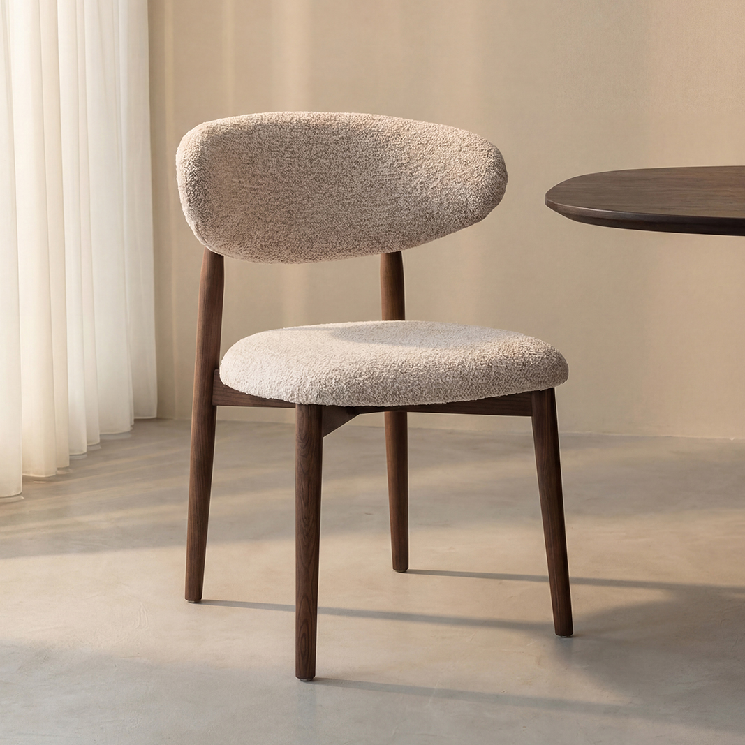 Chaises de salle à manger I_Kyoto - Beige - Creme - Geweven - LABEL51