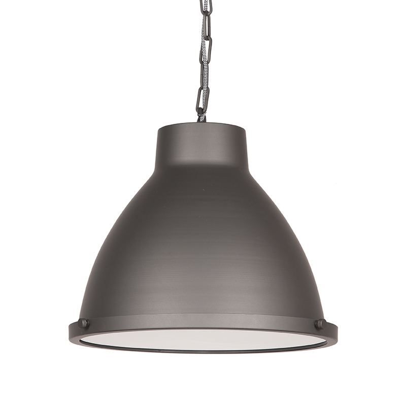 Hanglamp I_Industry - Burned Steel - GRIJS - - Industrieel - LABEL51