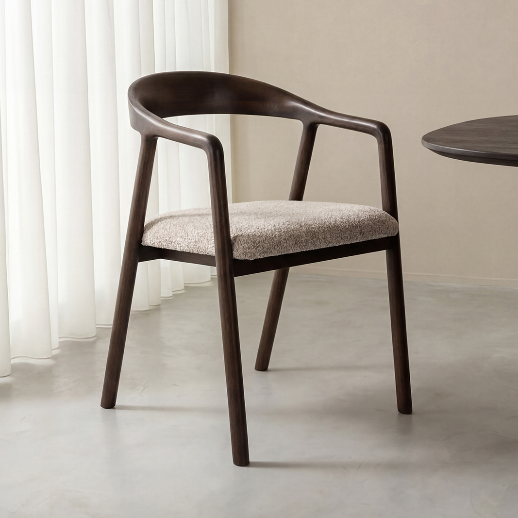 Chaises de salle à manger I_Lone - Beige - Creme - Geweven - LABEL51