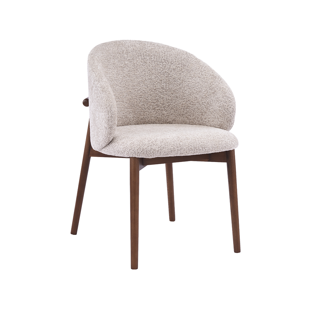 Chaises de salle à manger I_Nagano - Beige - Creme - Geweven - LABEL51