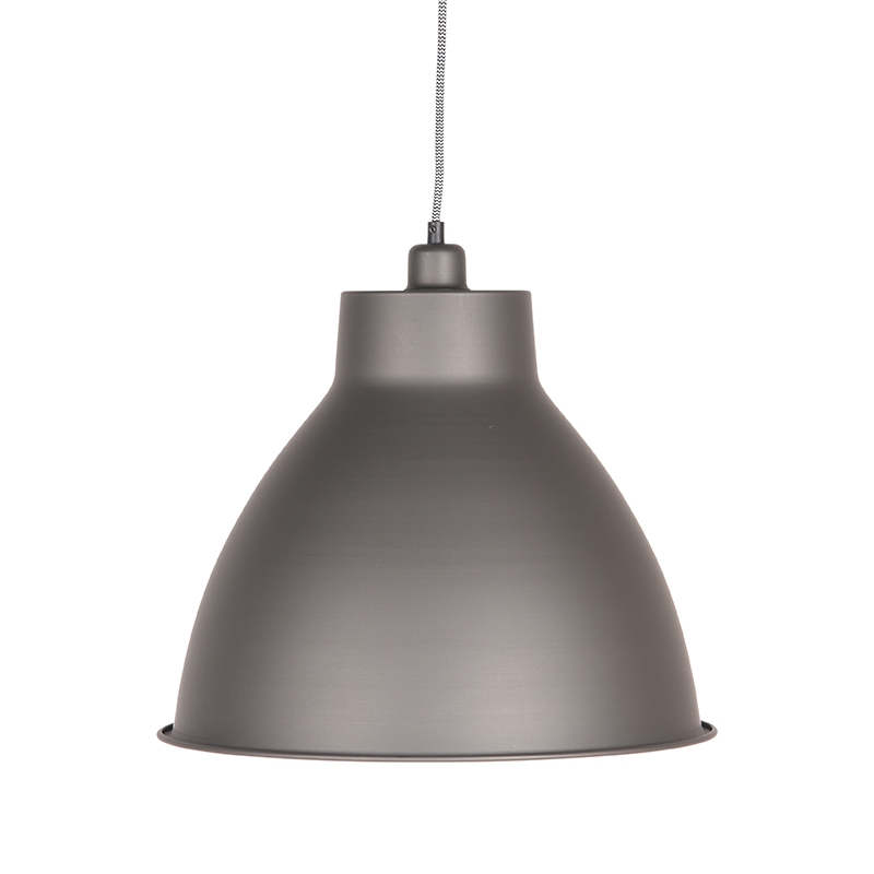 Hanglamp I_Dome - Burned Steel - Gris - Métal - Industrieel - LABEL51
