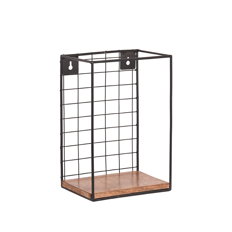 Wandplank en opberger I_Firm - Rough - BRUIN - - Industrieel - LABEL51