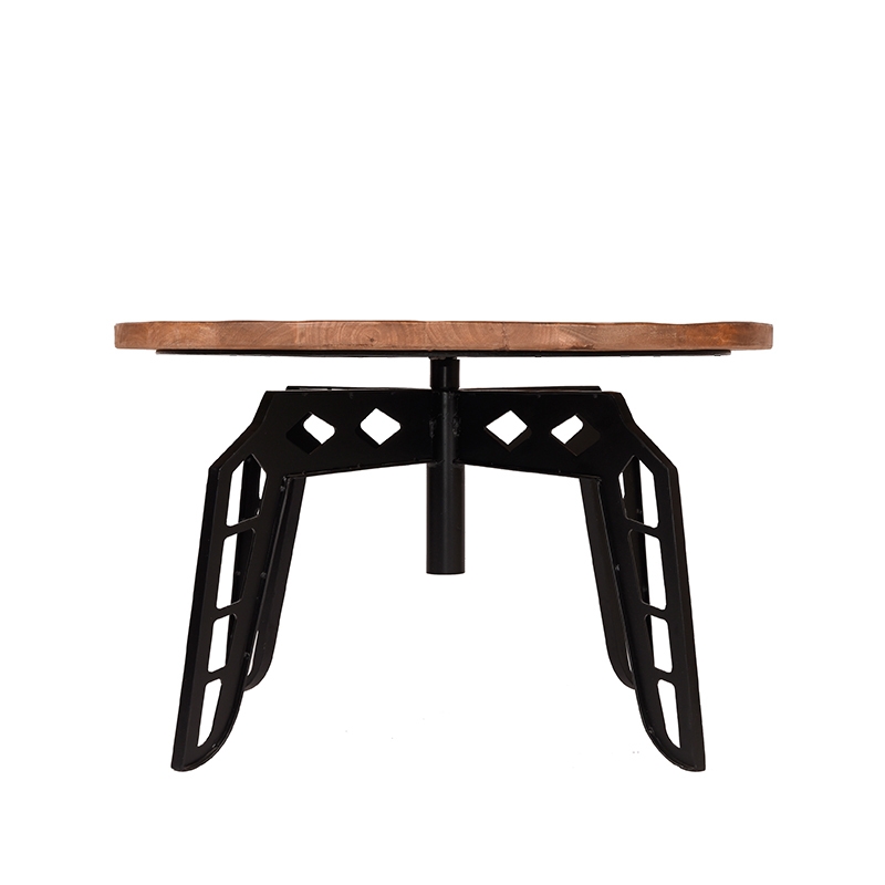 Salontafel I_Pebble - Rough - BRUIN - Bois de mangue - Industrieel - LABEL51