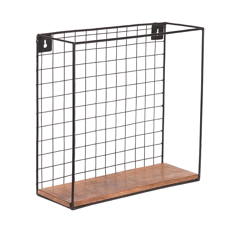 Wandplank en opberger I_Firm - Rough - BRUIN - - Industrieel - LABEL51