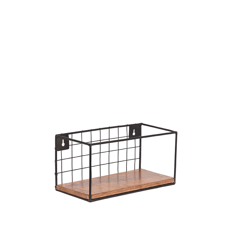 Wandplank en opberger I_Firm - Rough - BRUIN - - Industrieel - LABEL51