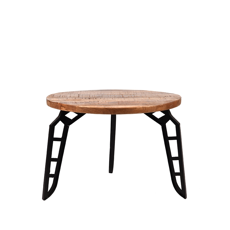 Salontafel I_Flintstone - Rough - BRUIN - Bois de mangue - Industrieel - LABEL51