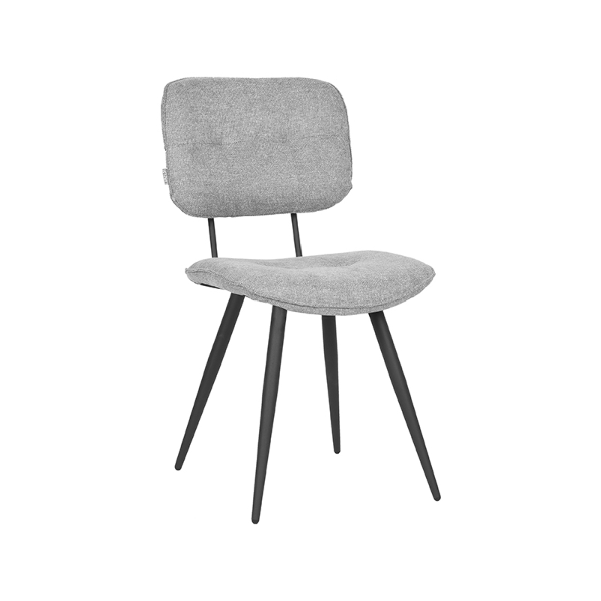 Eetkamerstoel I_Lux - Zinc - GRIJS - Weave - Industrieel - LABEL51