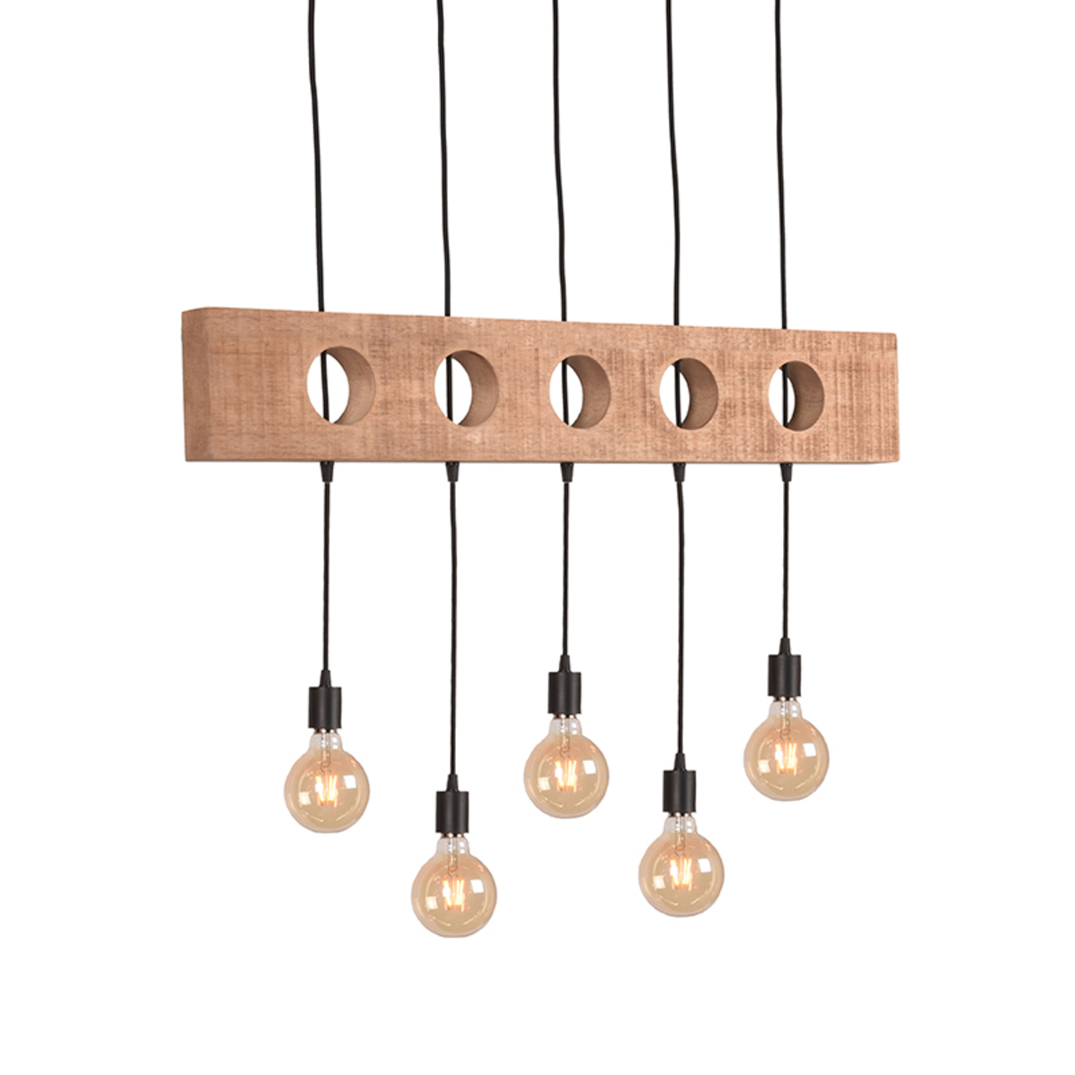 Hanglamp I_Timber - Noir - ZWART - Métal - Modern - LABEL51