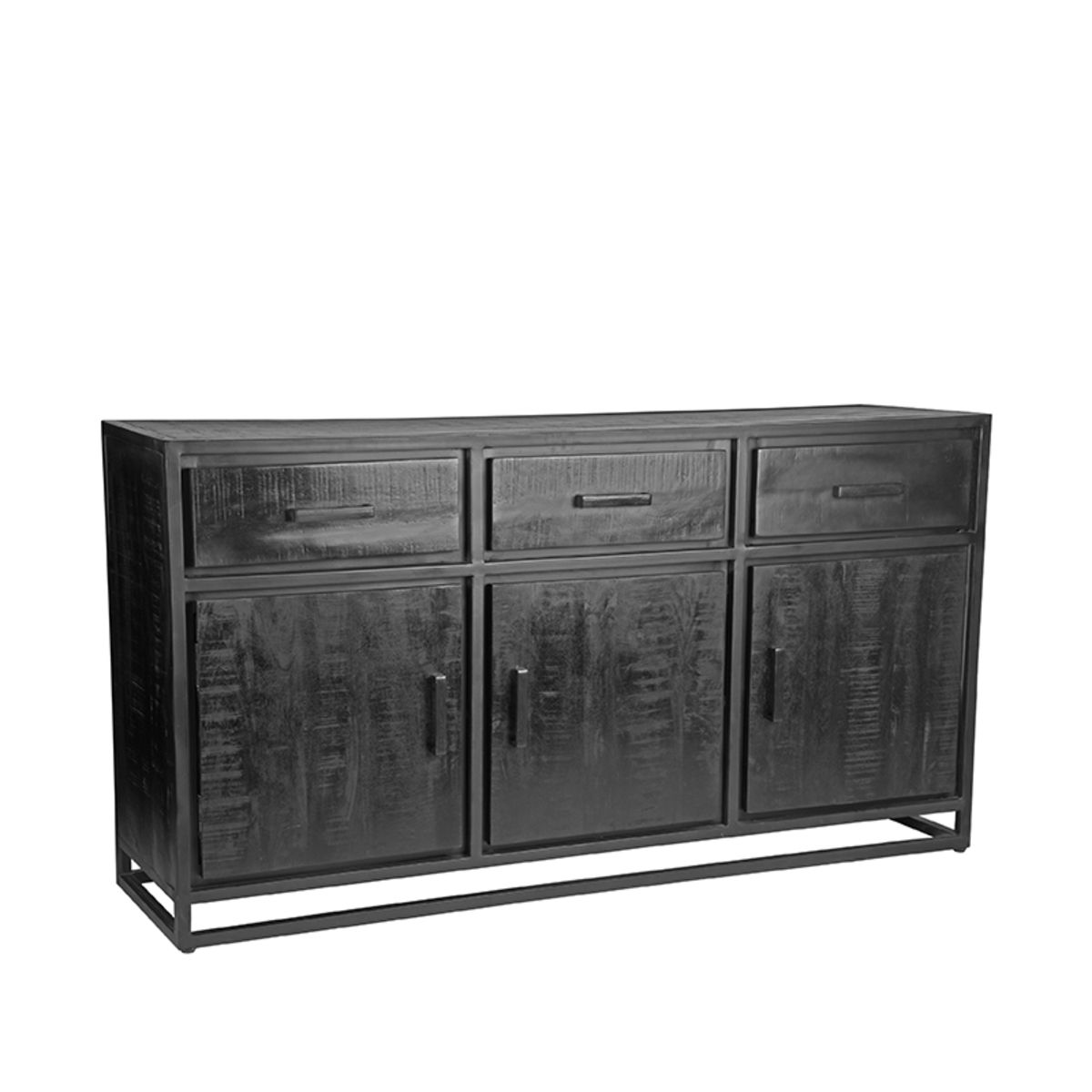 Dressoir I_Chili - Noir - Bois de mangue - Modern - LABEL51