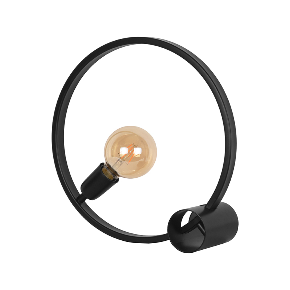 Tafellamp I_Ring - Noir - Métal - Modern - LABEL51
