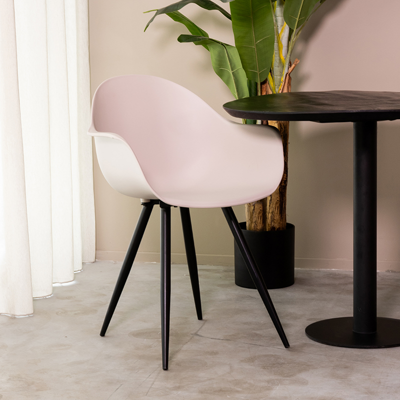 Eetkamerstoel I_Luca - Accoudoir - Sable - Naturel - PP - Landelijk - LABEL51