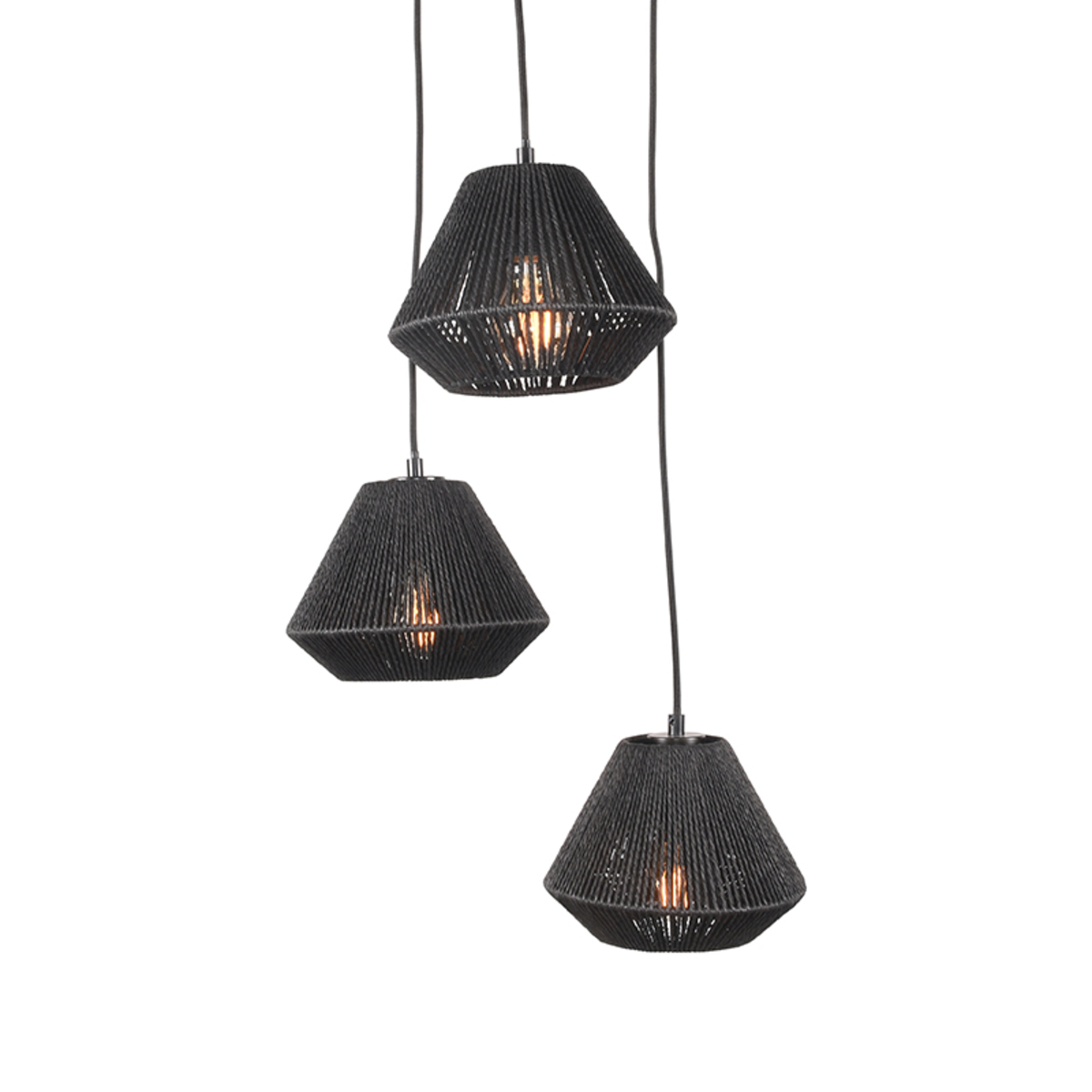 Hanglamp I_Ibiza - Noir - ZWART - - Landelijk - LABEL51