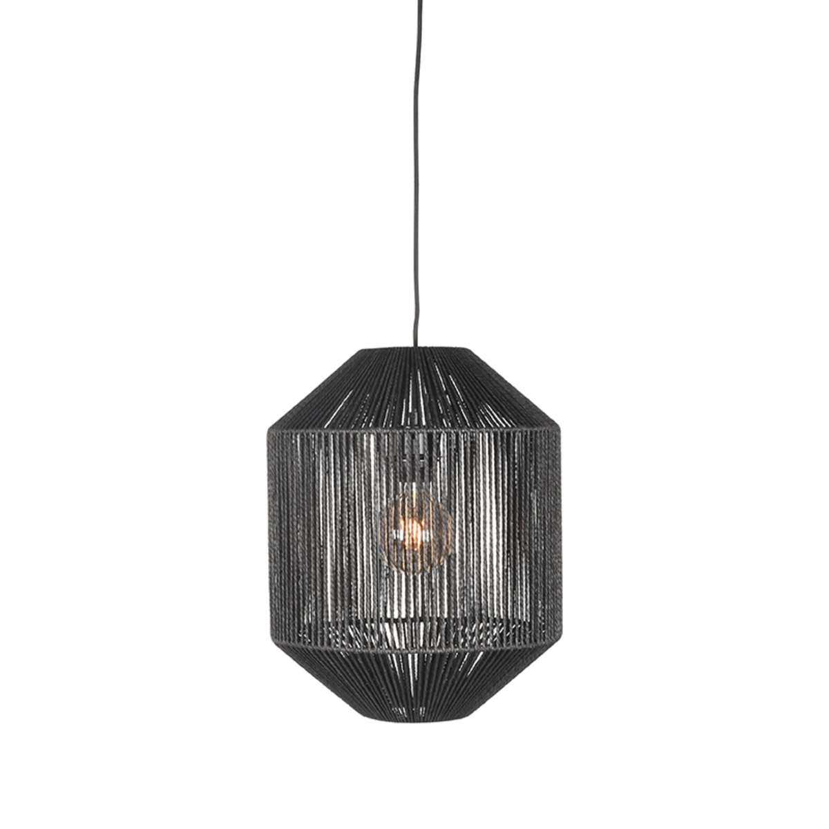 Hanglamp I_Ibiza - Noir - Jute - Landelijk - LABEL51
