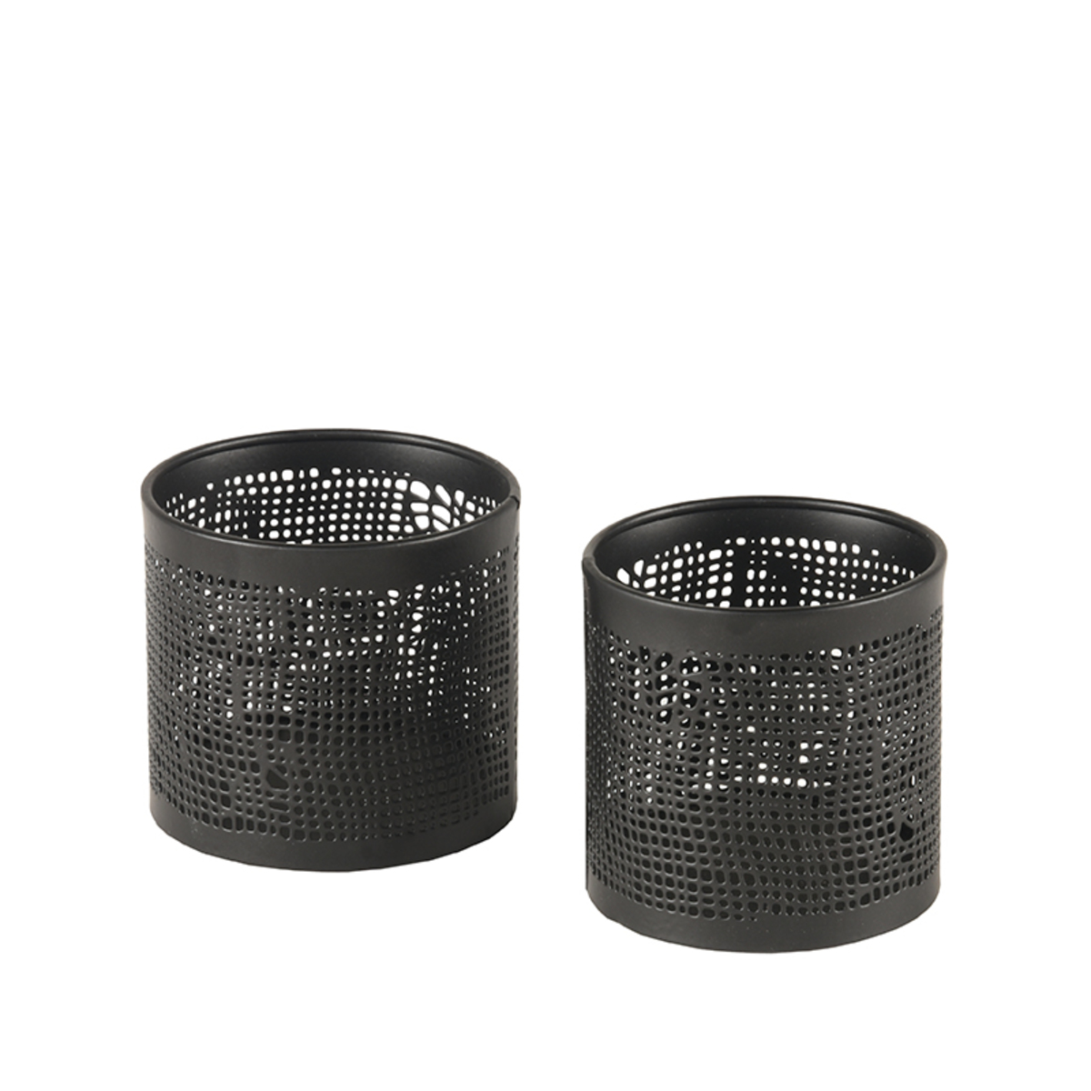 Decoratie I_Kaarsenhouders - Noir - Métal - Modern - LABEL51