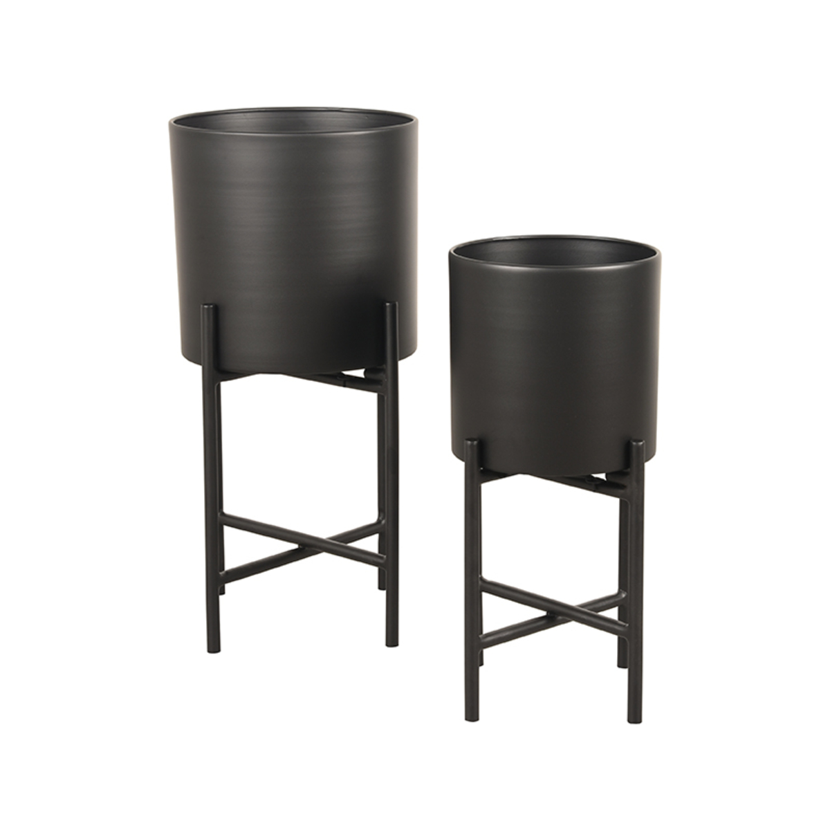 Decoratie I_Plantenstandaards - Noir - ZWART - - Modern - LABEL51