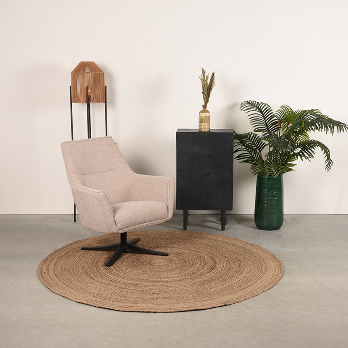 Ladekast I_Cotia - Noir - Bois de mangue - Modern - LABEL51