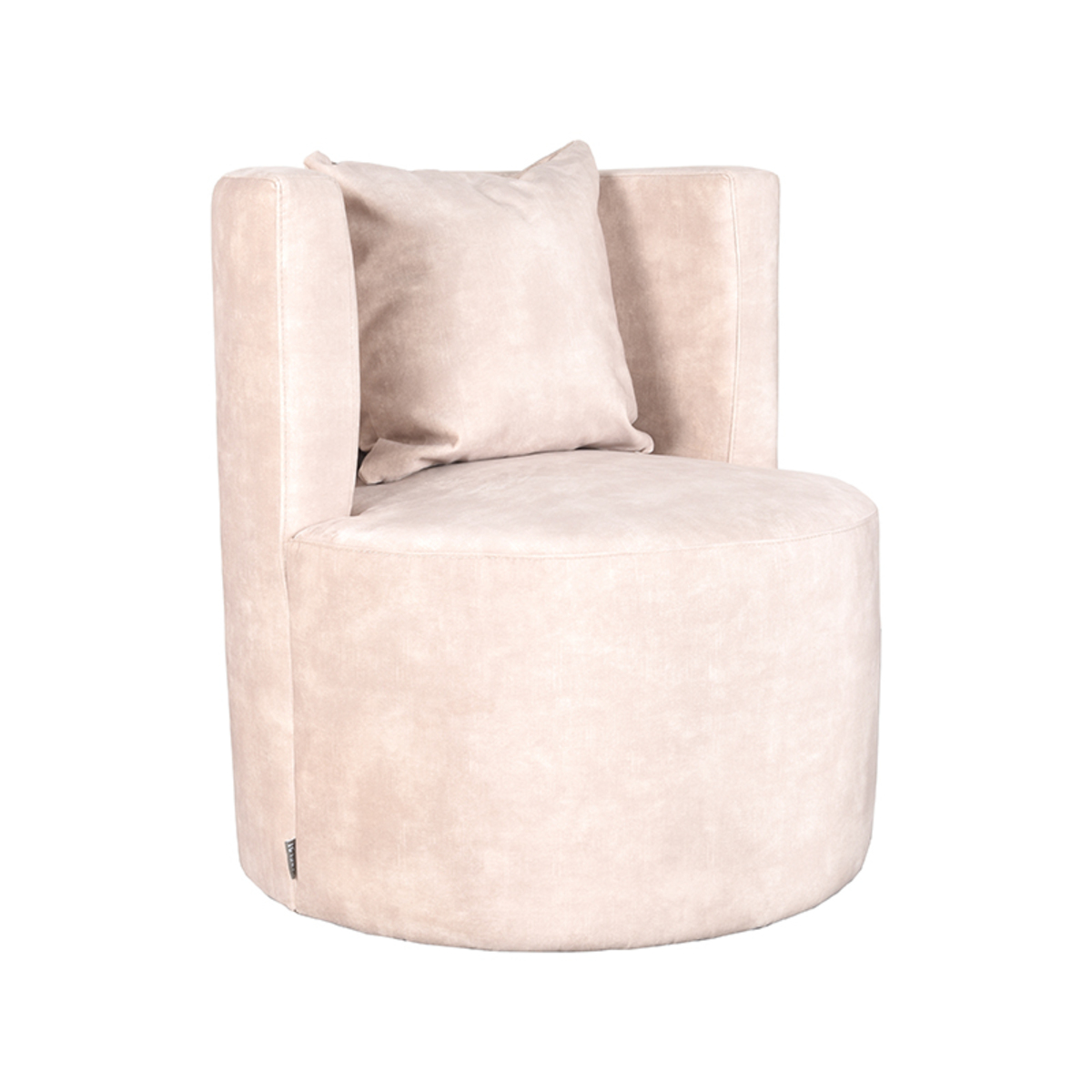 Fauteuil I_Evy - Naturel Beige - Velours - Modern - LABEL51