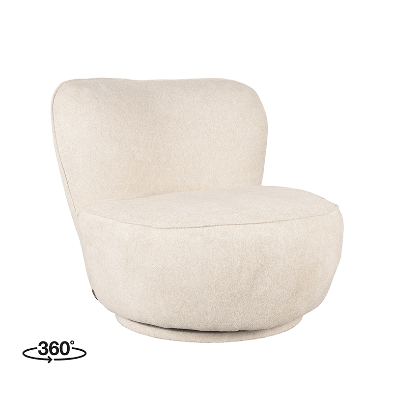 Fauteuil I_Bunny - Beige - Creme - Boucle - Modern - LABEL51
