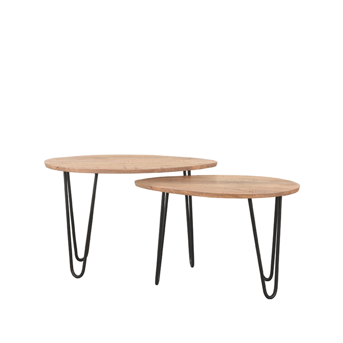 Salontafel I_Frisk - Rough - BRUIN - Bois de mangue - Industrieel - LABEL51