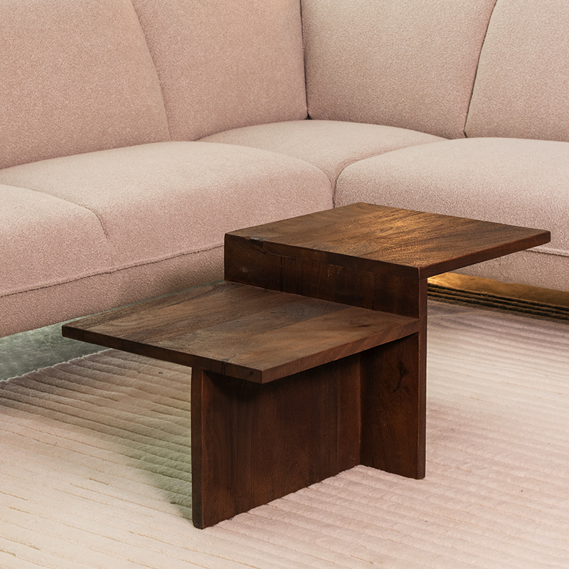 Salontafel I_Skip - Espresso - BRUIN - Bois de mangue - Minimaliste - LABEL51