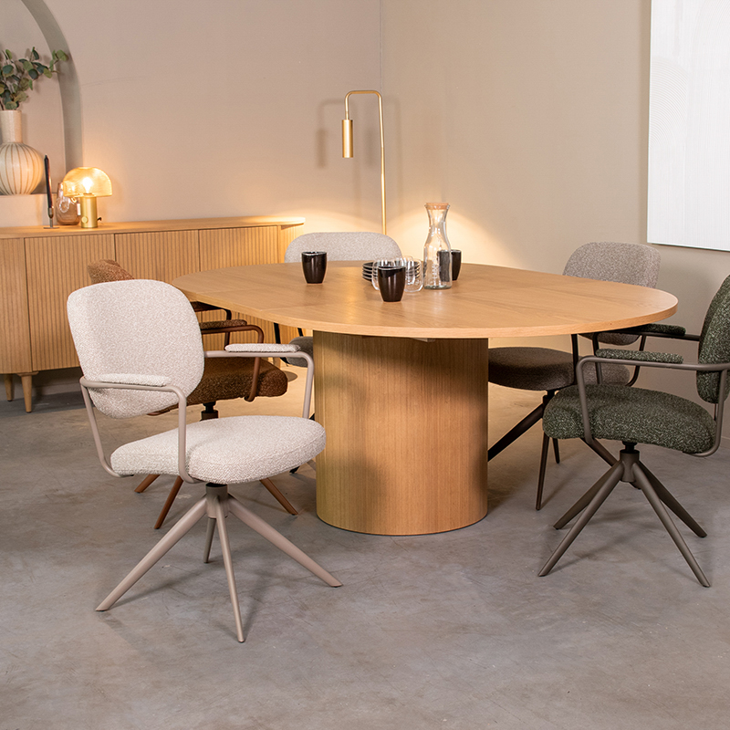 Eetkamertafel I_Oliva - Naturel - Chêne - Scandinave - LABEL51
