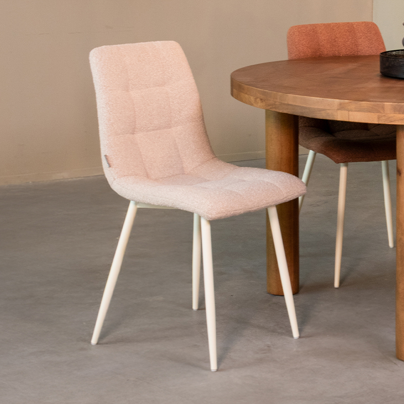 Eetkamerstoel I_Nino - Champagne - WIT - - Scandinave - LABEL51