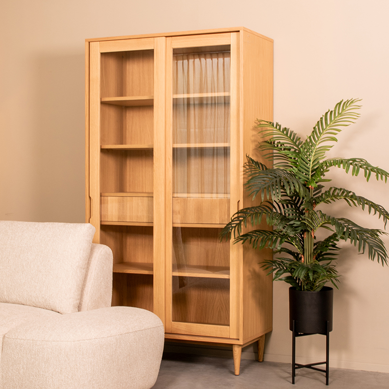 Vitrinekast I_Jule - Naturel - - Scandinave - LABEL51