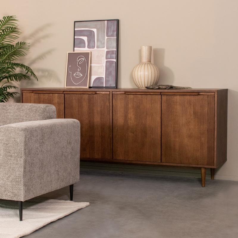 Dressoir I_Jule - Noyer - BRUIN - Chêne - Minimaliste - LABEL51