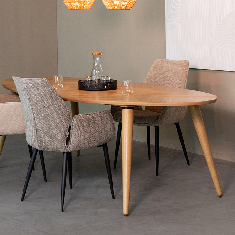 Eetkamertafel I_Ines - Naturel - Chêne - Scandinave - LABEL51