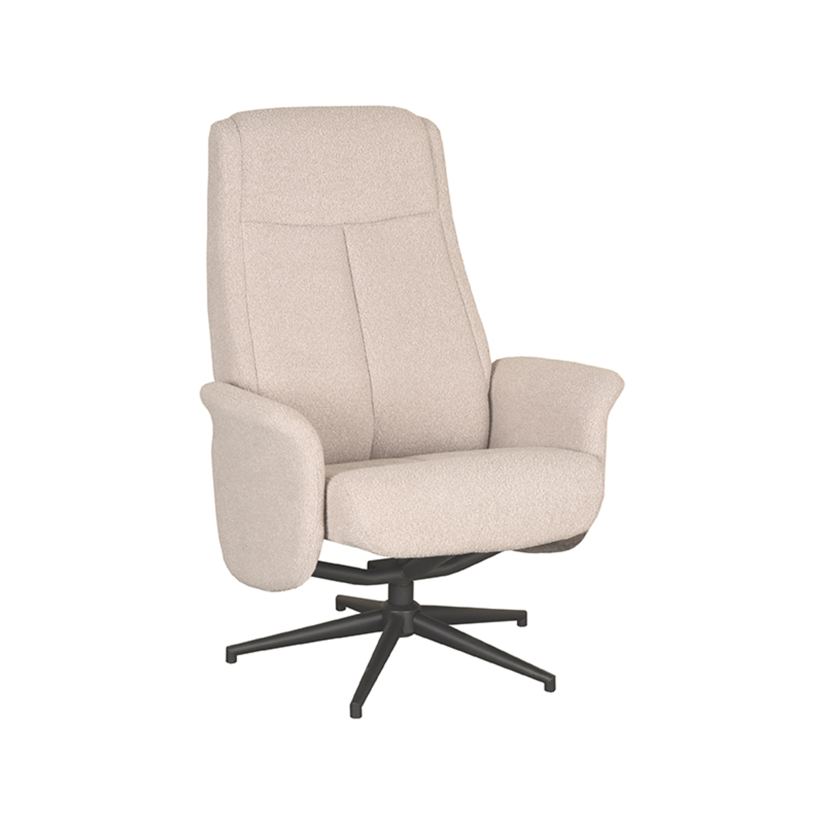 Fauteuil I_Bergen - Pivotant - Accoudoir - Naturel Beige - Boucle - Landelijk - LABEL51