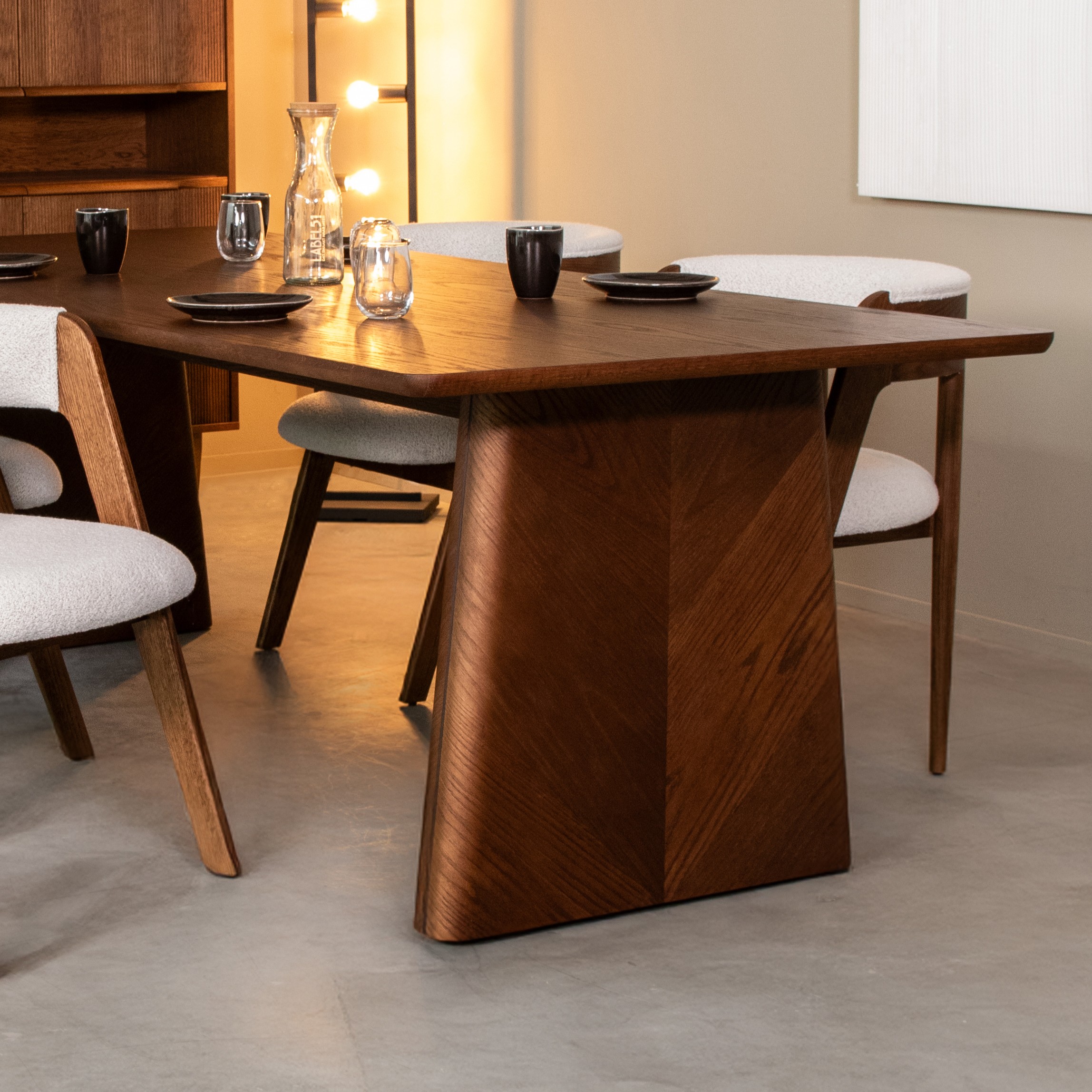 Eetkamertafel I_Jule - Noyer - BRUIN - Chêne - Minimaliste - LABEL51