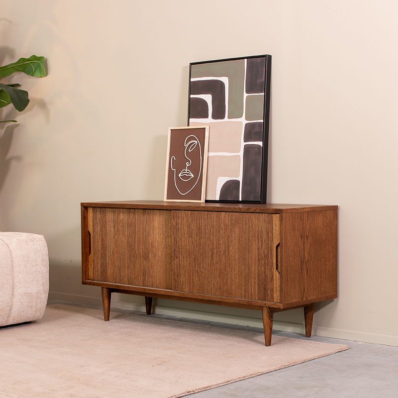 Tv-meubel I_Jule - Noyer - BRUIN - Chêne - Minimaliste - LABEL51